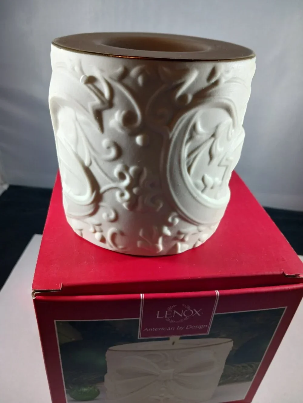 Lenox Radiant Light Bow Votive 3.25